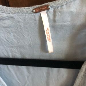 Adorable blue boho free people top!